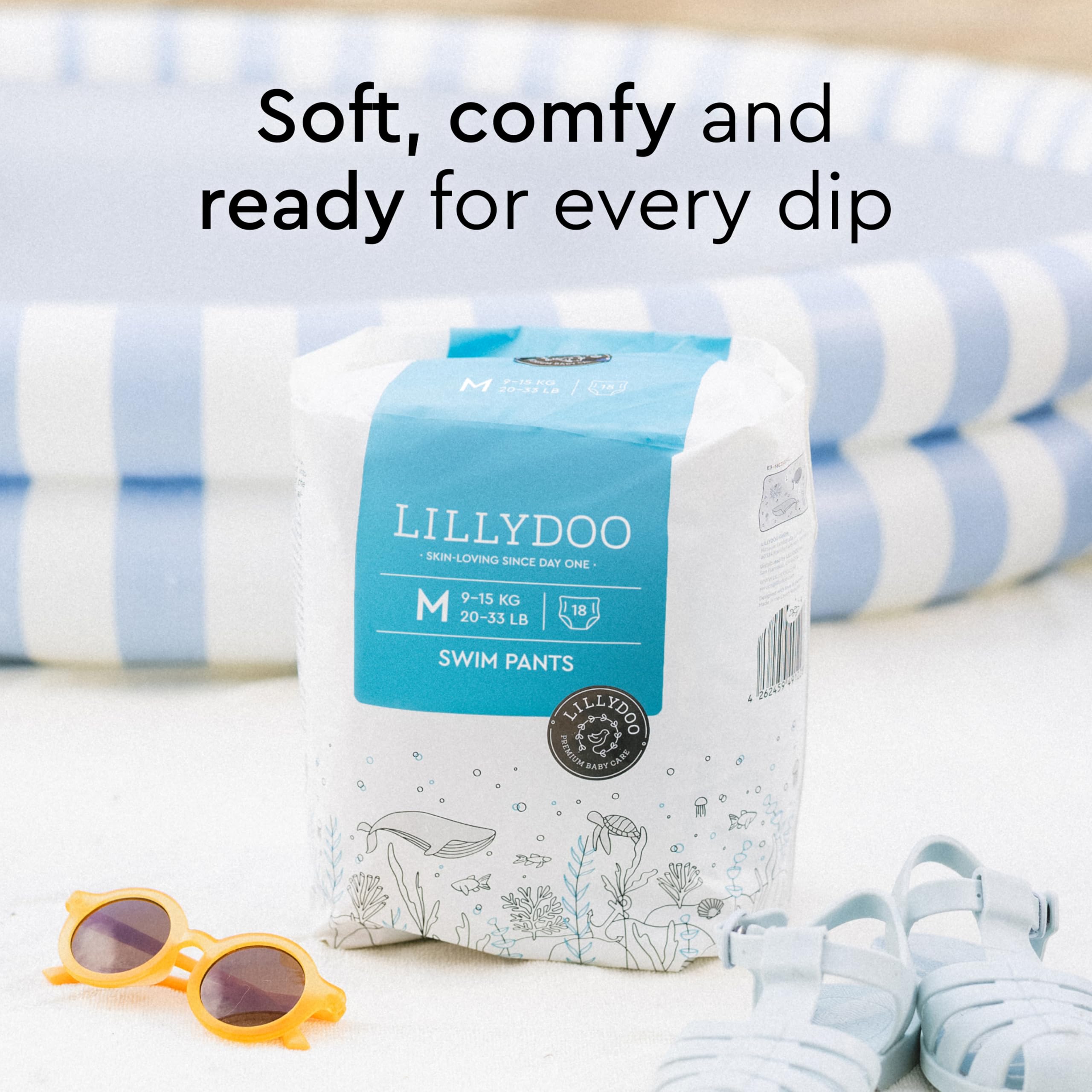 LILLYDOO swim diaper pool time setting lightweight for easy movement
