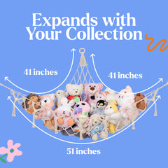 Lilly's Love boho room decor showcases plush toy collection stylishly