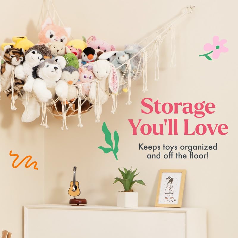 Lilly's Love hammock pink mounted corner shows easy installation for clutter-free play spaces