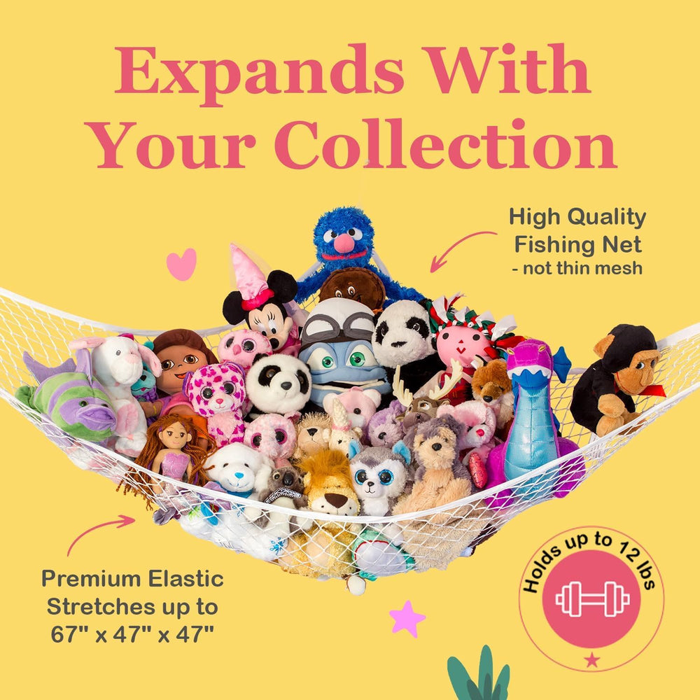 Lilly's Love hammock coral full corner storage for plush collection