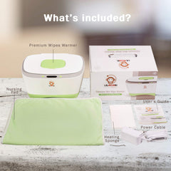 Lilmonki wet wipe warmer LED display shows precise temperature for comfortable changes.