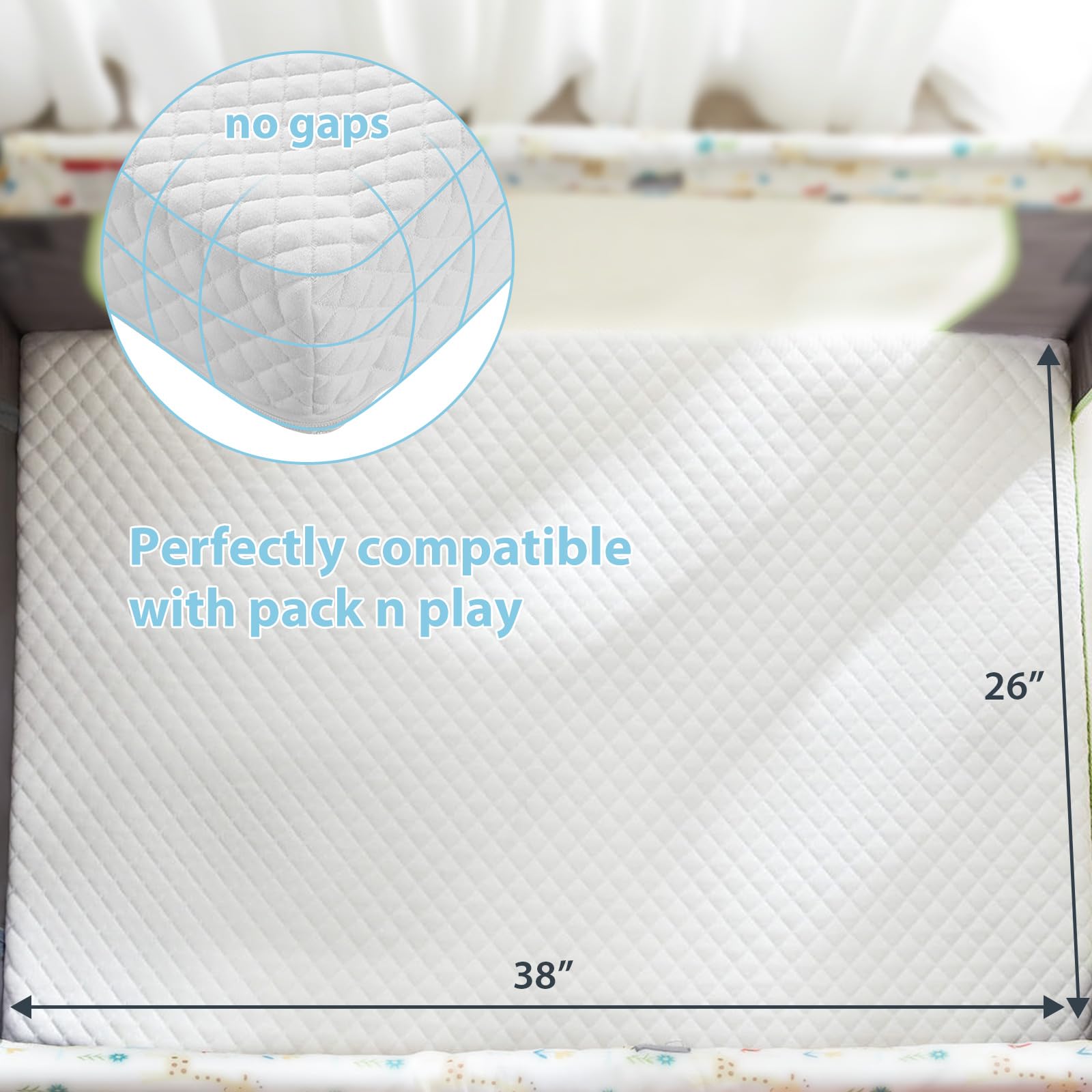 LILNAP bamboo fiber cover closeup highlighting breathable, skin-friendly fabric