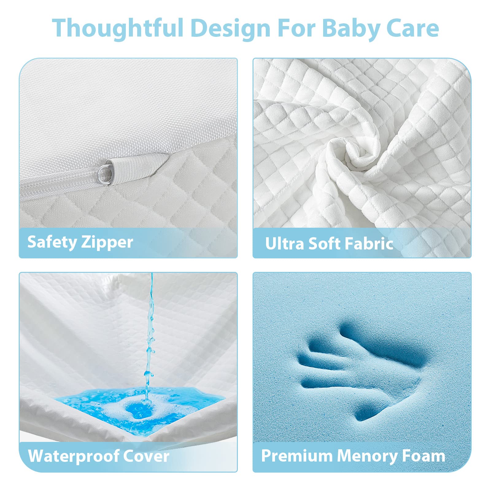 LILNAP mattress in use inside a travel-ready playpen
