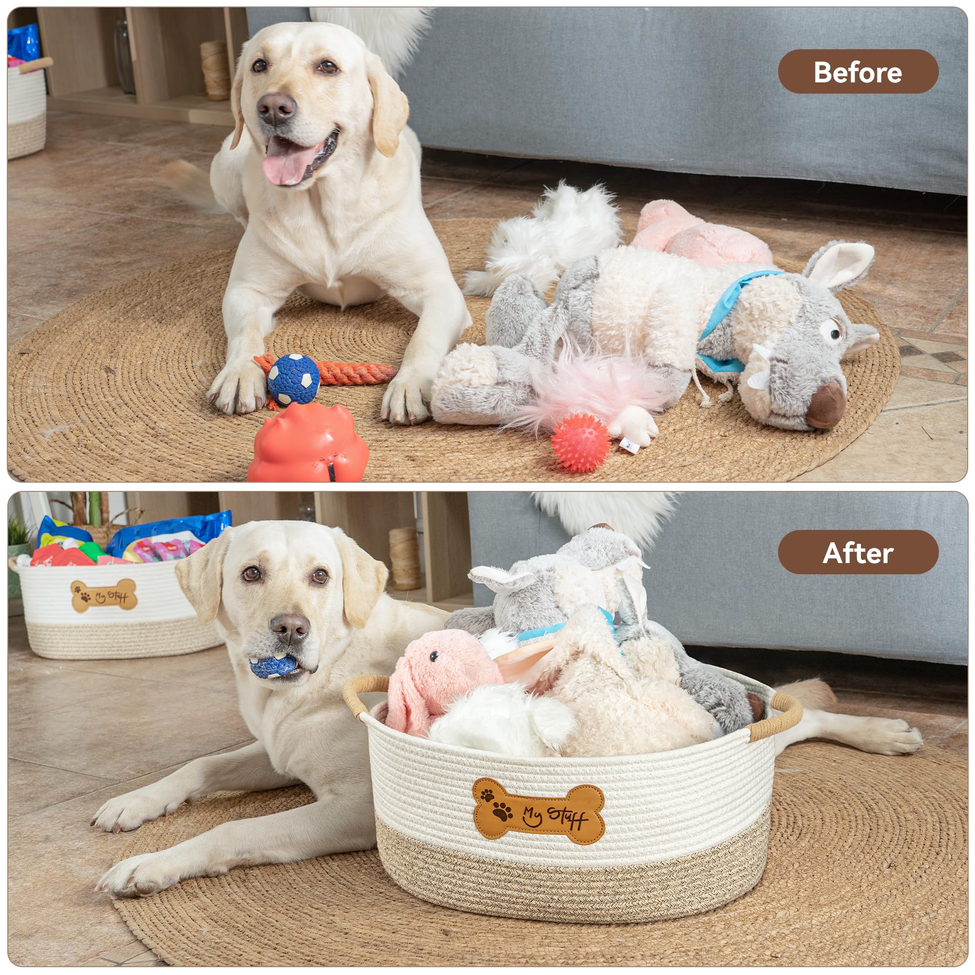 LILO DESIGN CO dog toy basket toy-storage use keeps spaces tidy