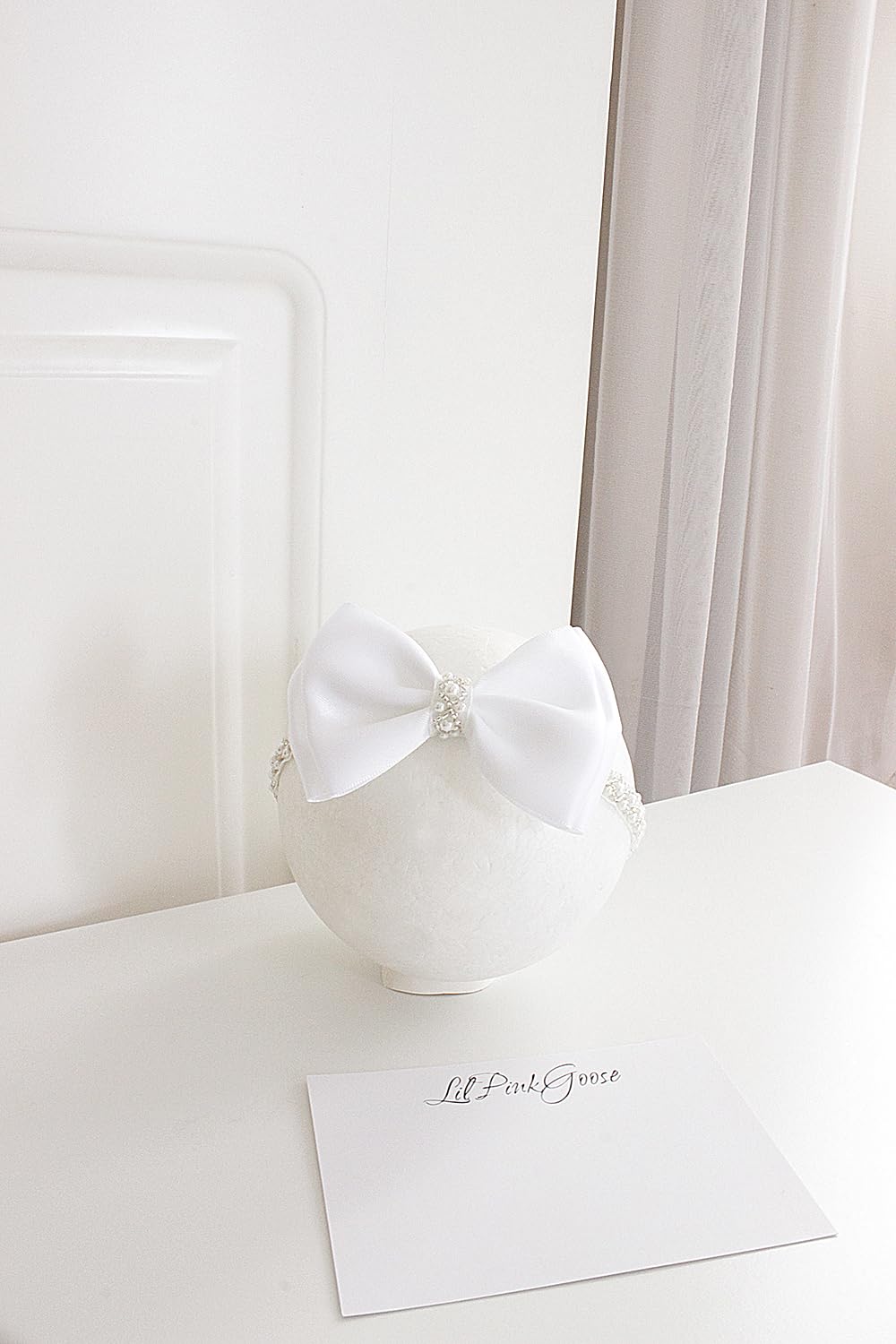 LilPinkGoose headband for 1 year and up blends comfort with elegance.