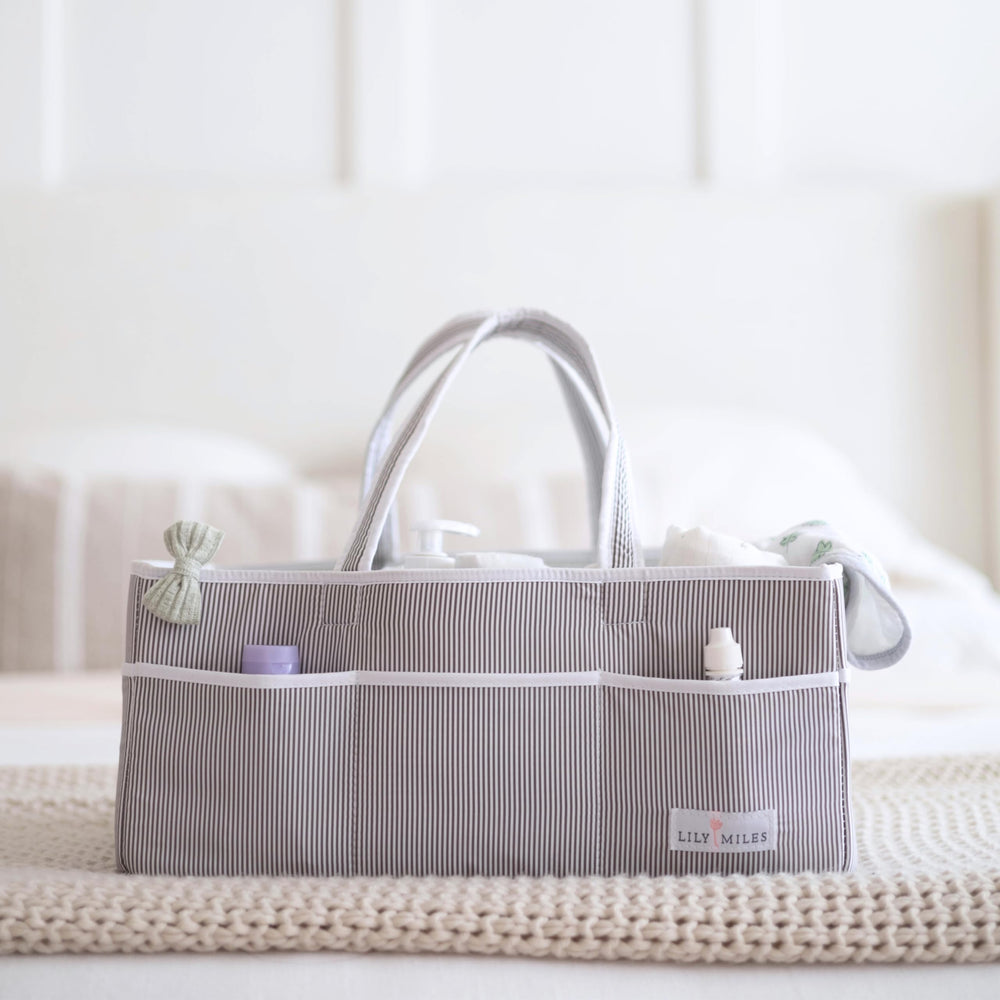 Lily Miles Baby Diaper Caddy foldable design aids travel packing