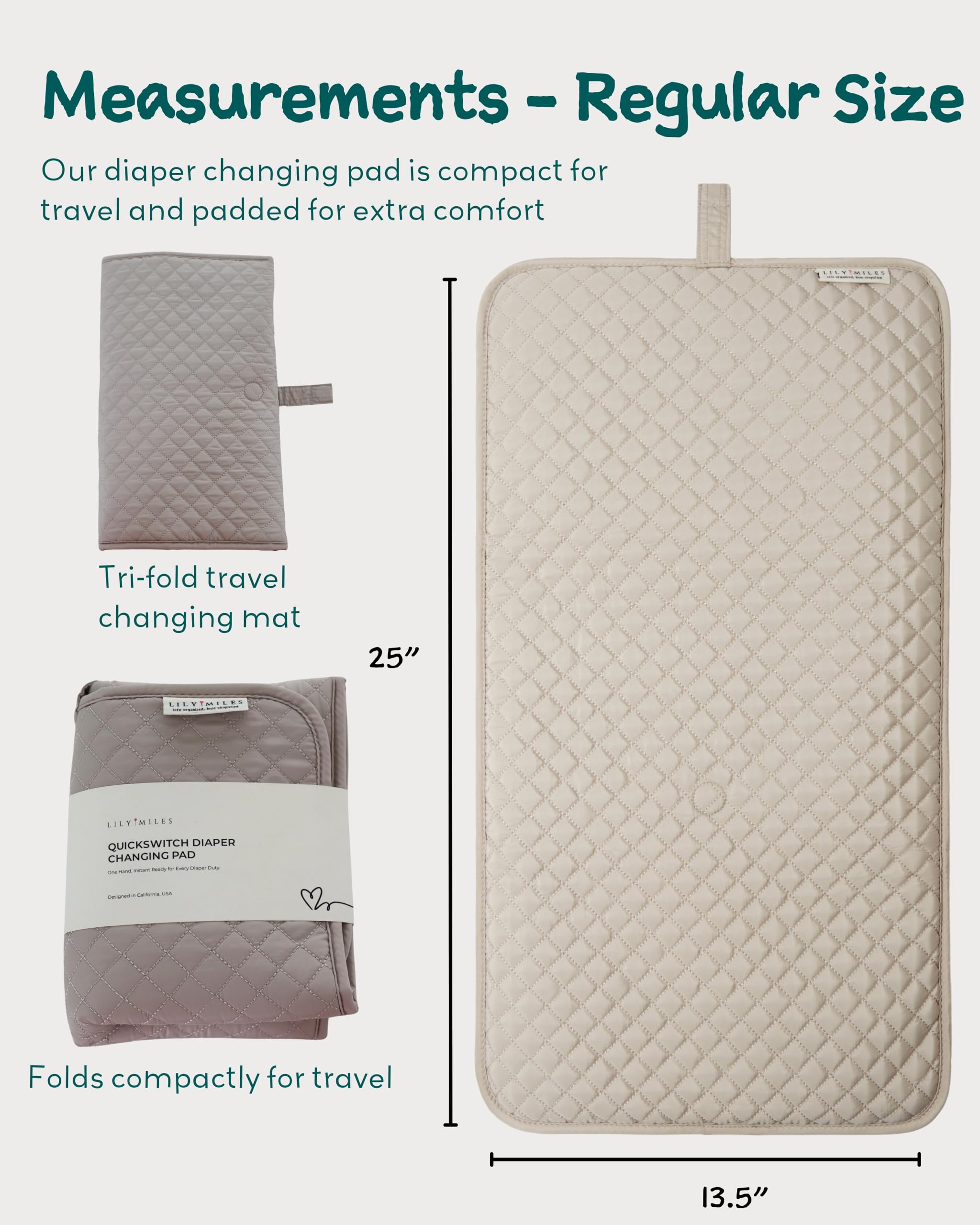 Lily Miles diaper bag caddy compatibility for streamlined diaper changes
