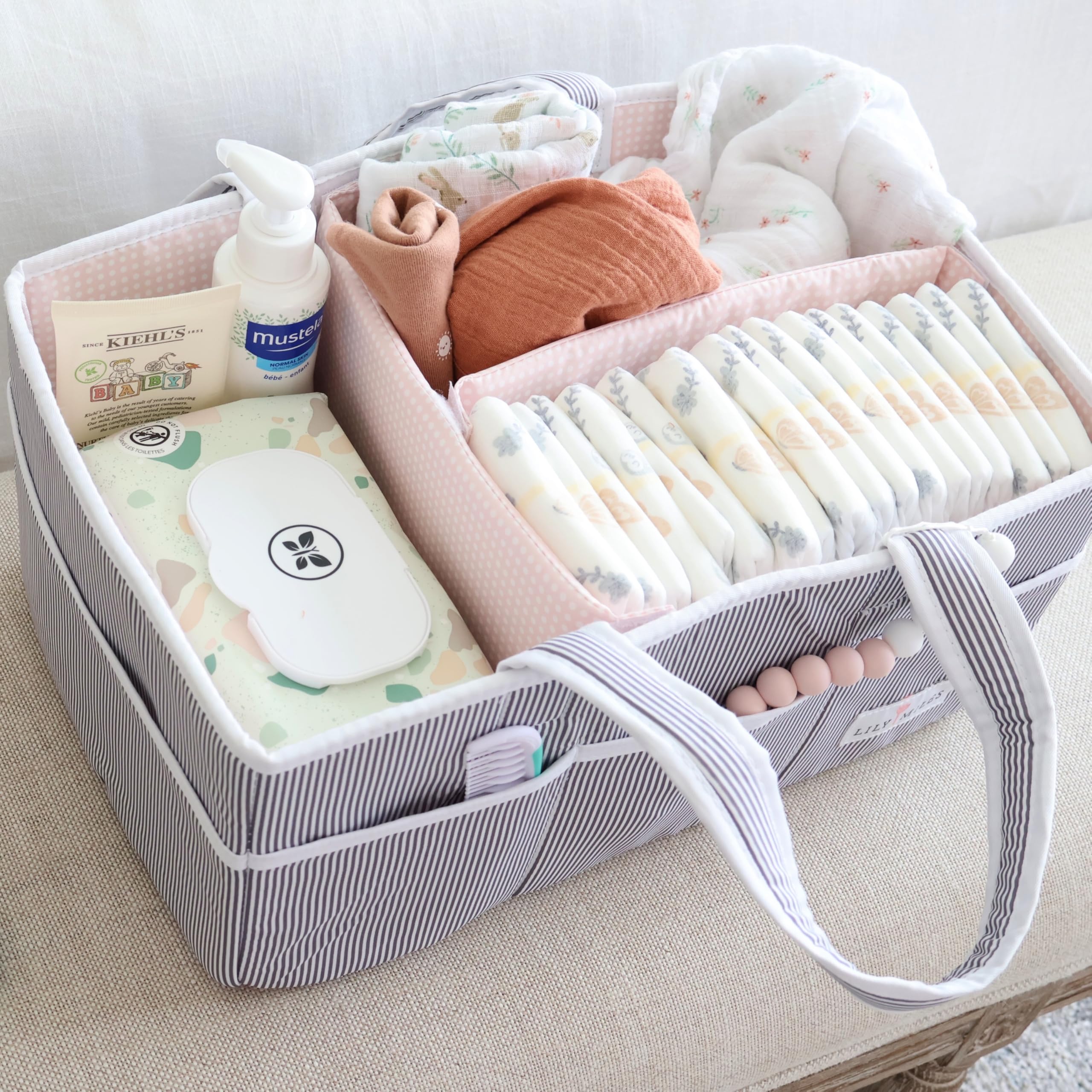 Lily Miles easy-clean fabric simplifies quick spot-clean maintenance between uses.