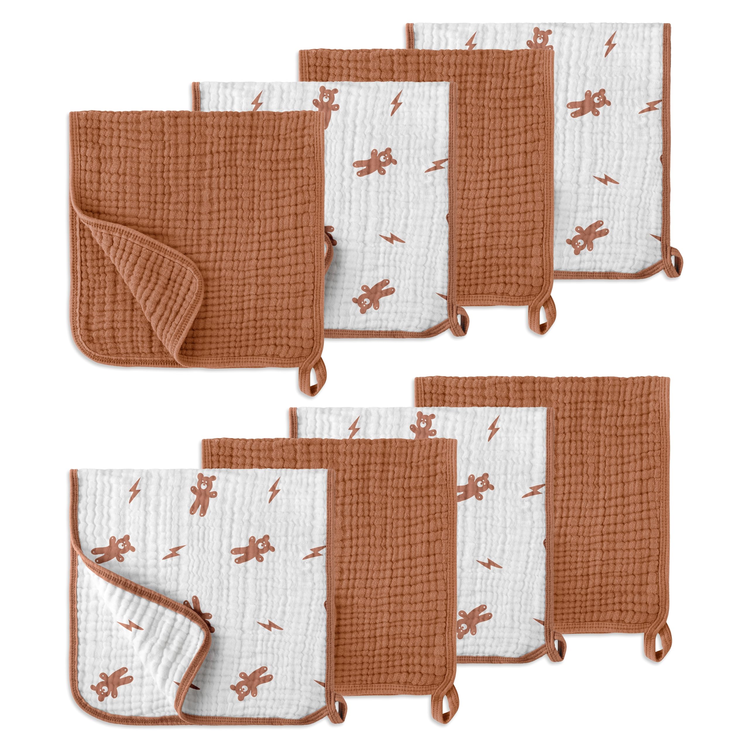 LILY O LAUREL burp cloths suitable for both baby boys and girls