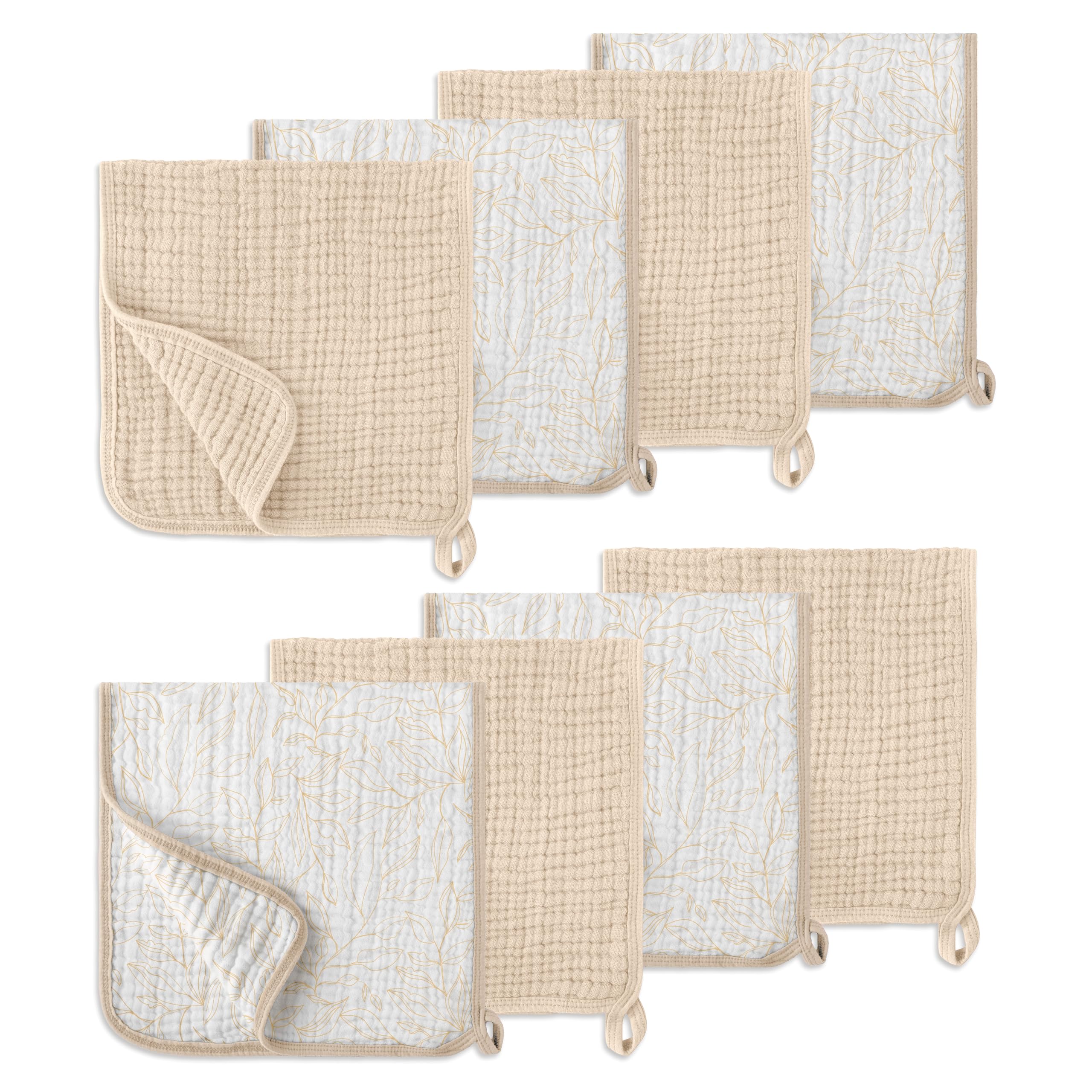 LILY O LAUREL burp cloths in a travel bag ready for messes.
