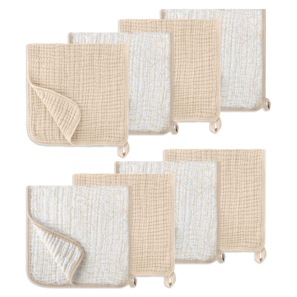 LILY O LAUREL burp cloths in a travel bag ready for messes.