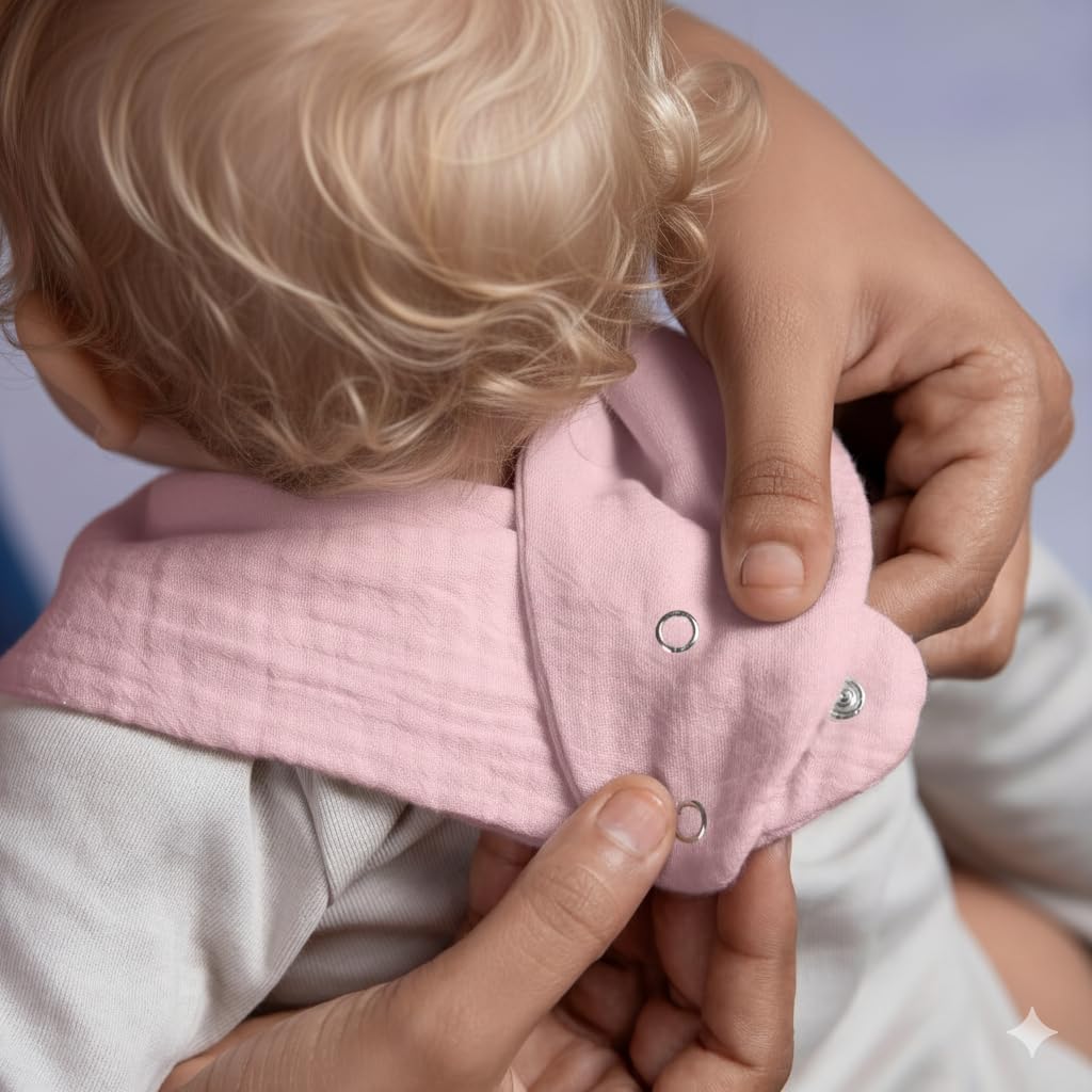 LILY O LAUREL durable stitching emphasizes long-lasting bibs with repeated washing