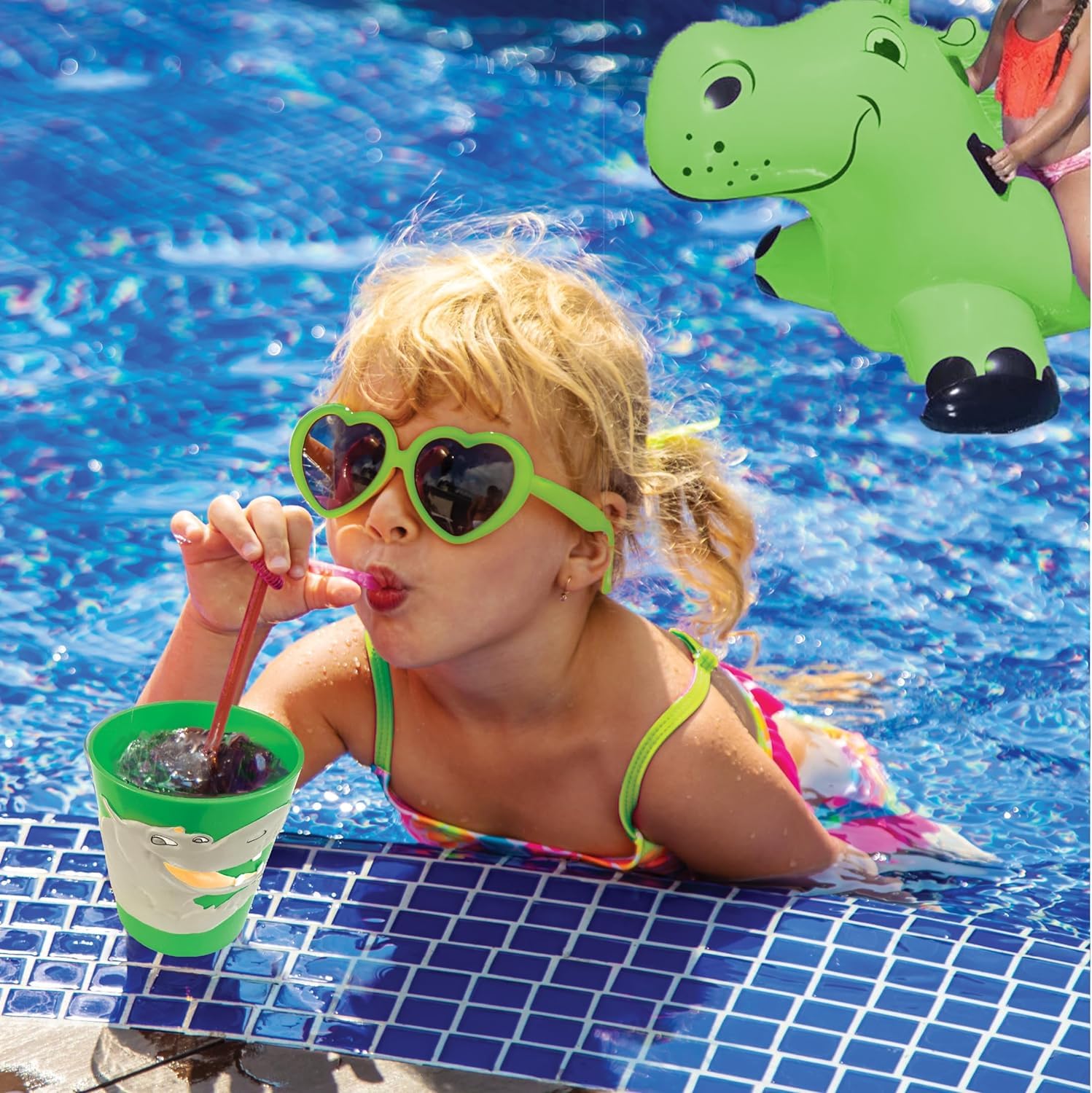 Lily's Home 3D Hippo tumbler microwave-safe for quick reheats