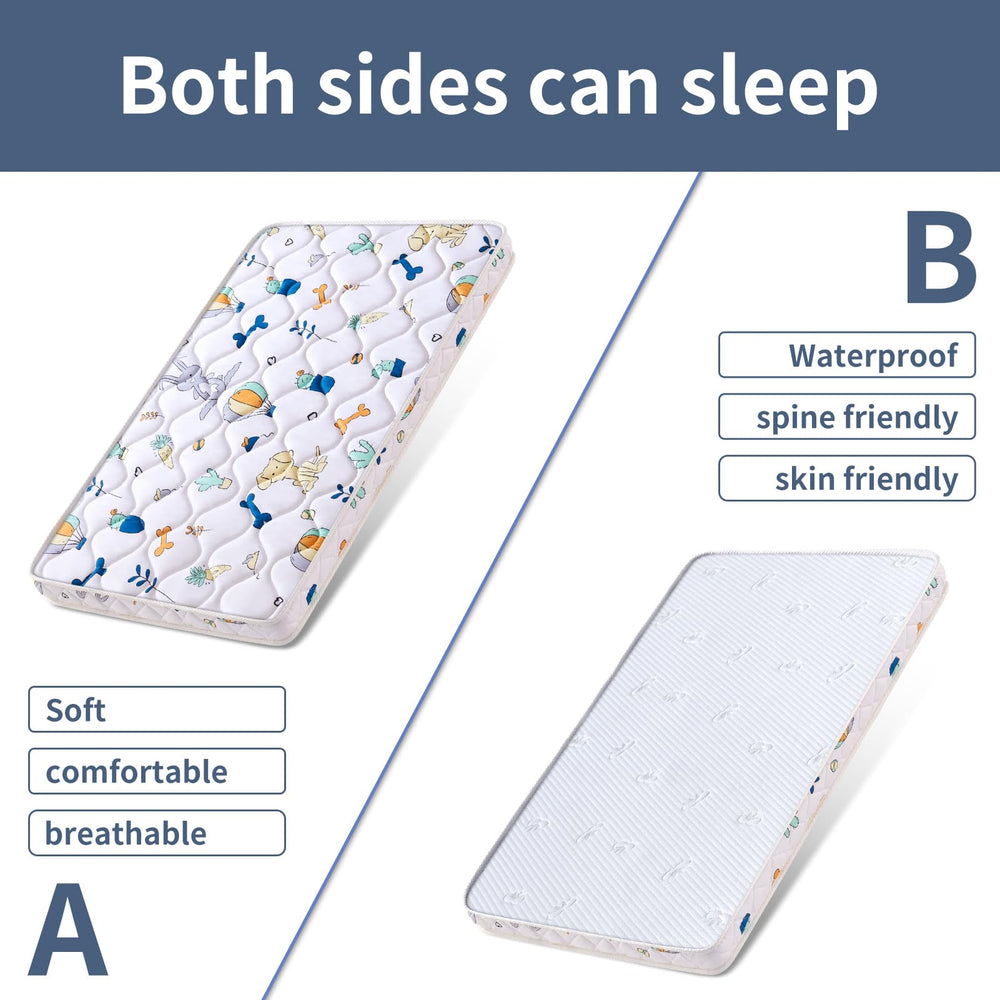 LILYVIBEBEARHAPPY bassinet mattress quiet foam ensures peaceful naps for baby and parents
