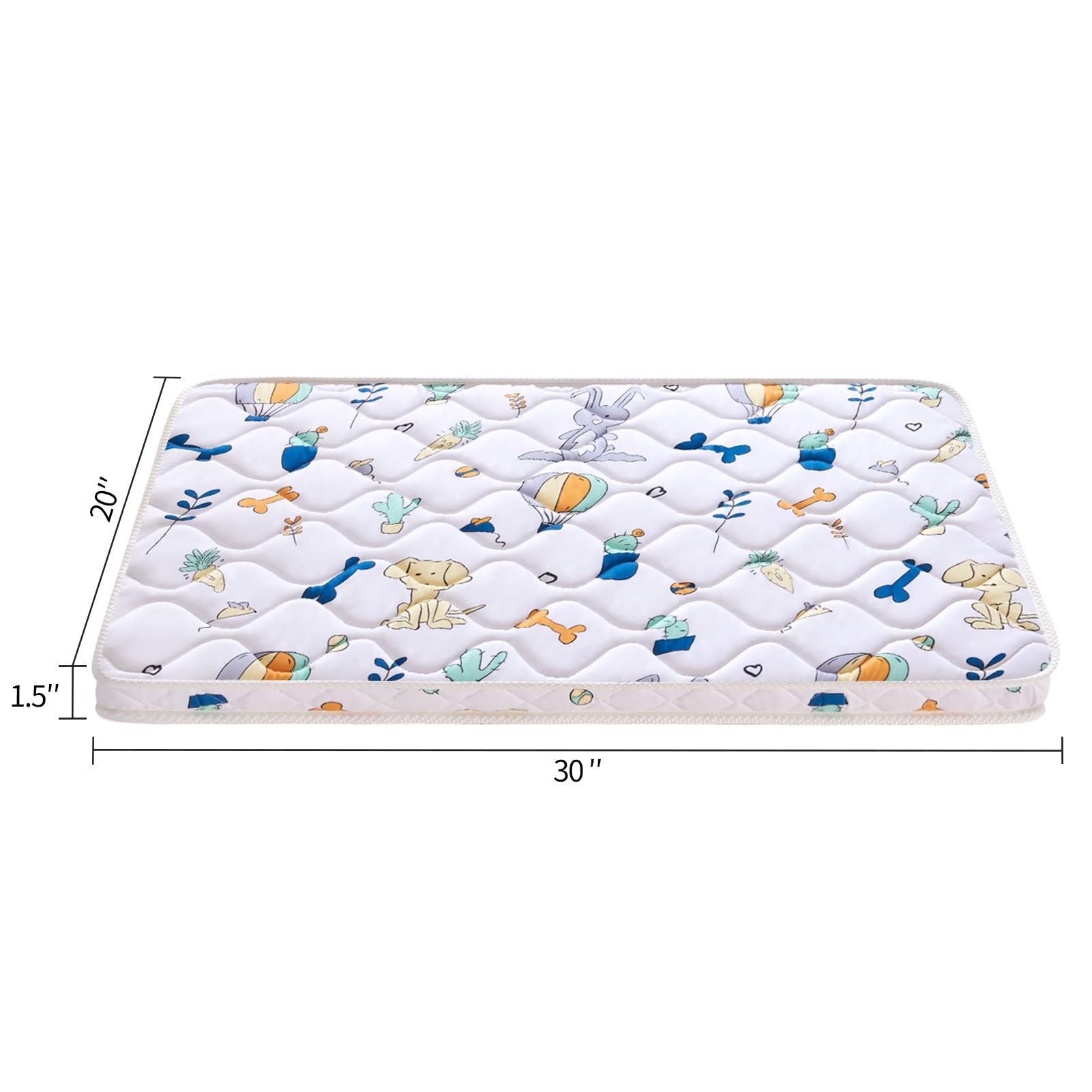 LILYVIBEBEARHAPPY bassinet mattress waterproof side demonstrates spill protection for on-the-go use