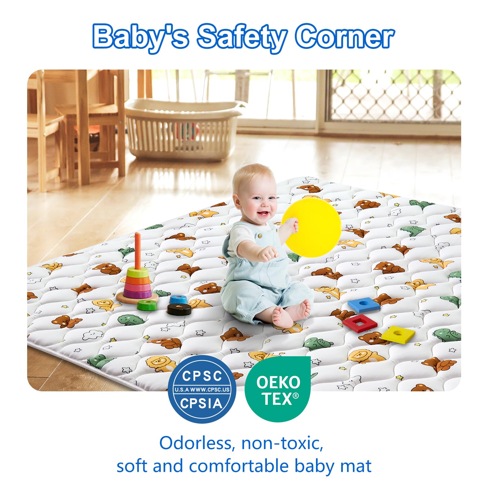 LILYVIBEBEARHAPPY machine-washable care demonstrates easy cleanup after spills.