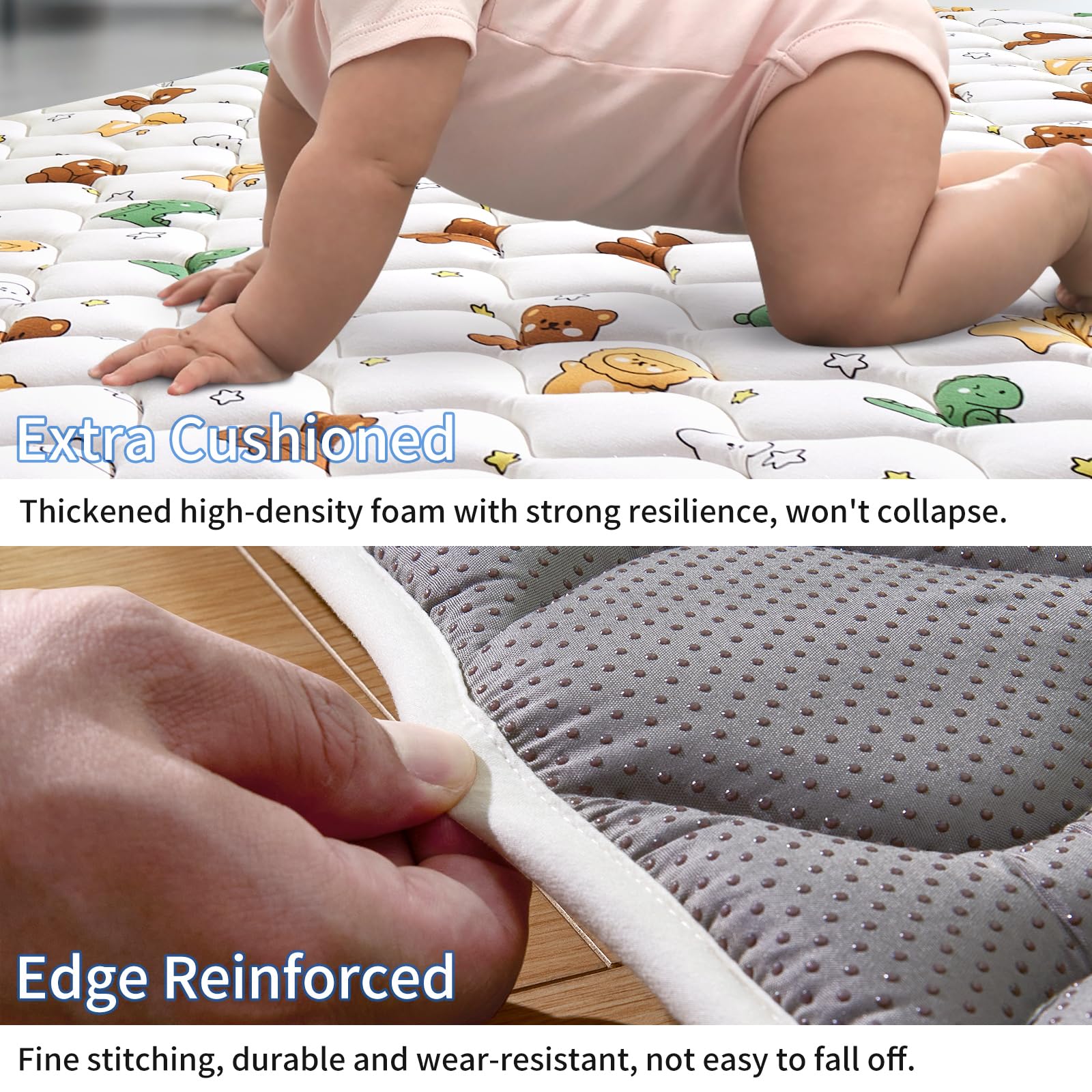 LILYVIBEBEARHAPPY premium foam mat cushioned surface softens tumbles