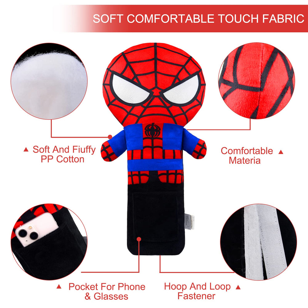 Limbruary seatbelt pillow detachable cover washable shows easy cleaning after trips.