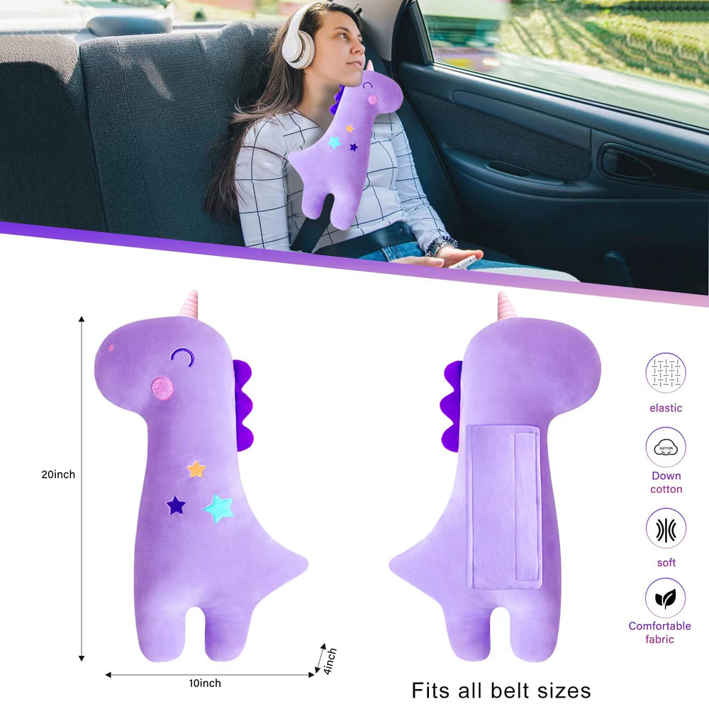Limbruary unicorn pad used as cozy bedroom decor and travel pillow