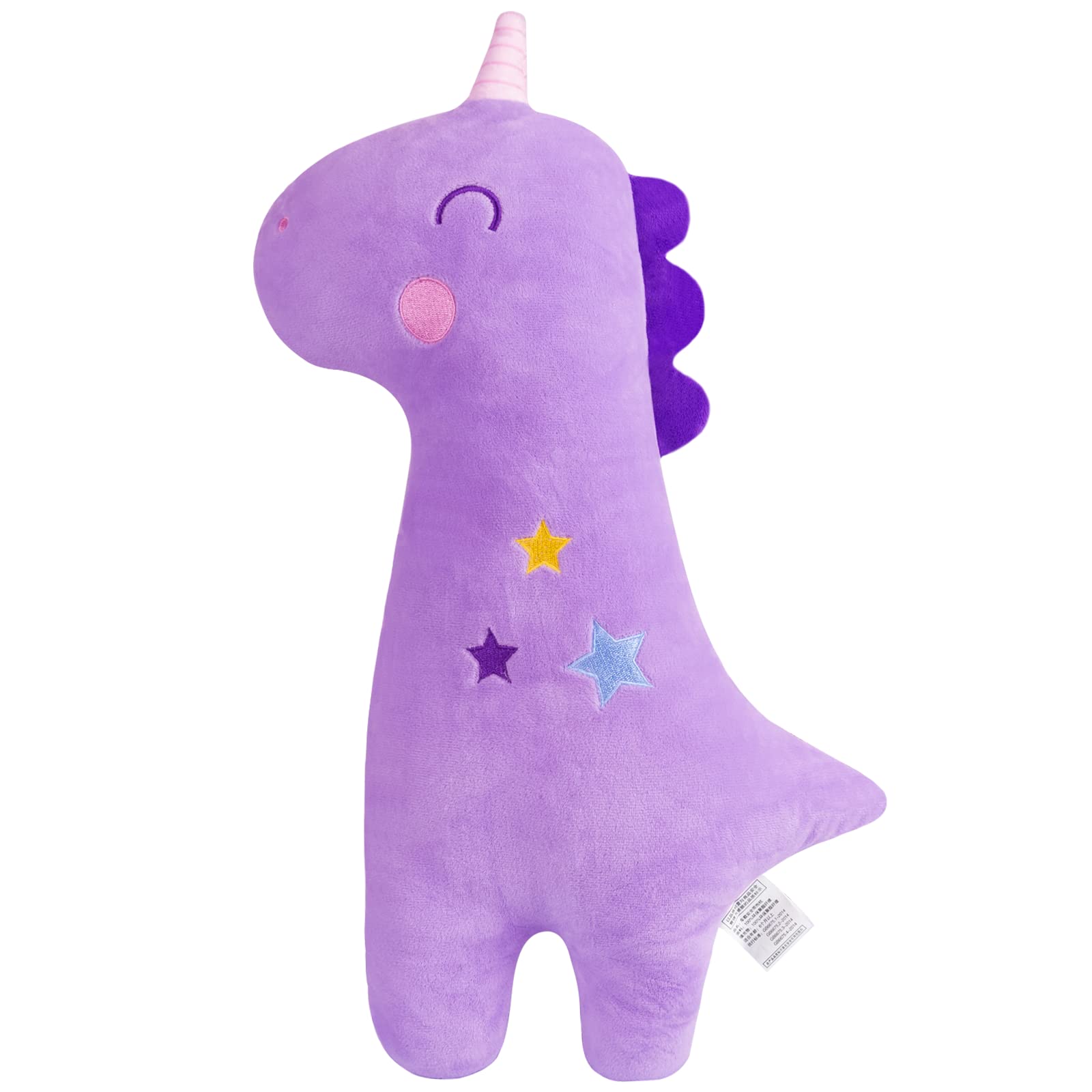 Limbruary unicorn seat belt pad front view with soft plush comfort for car rides