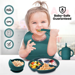 LimeOr Supplies silicone feeding bowl with suction stays put for calm mealtimes.