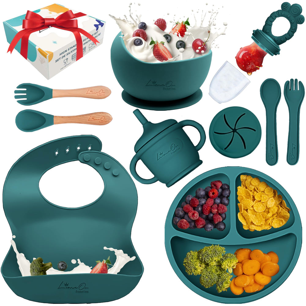 LimeOr Supplies silicone feeding plate with suction base supporting mess-free self-feeding.