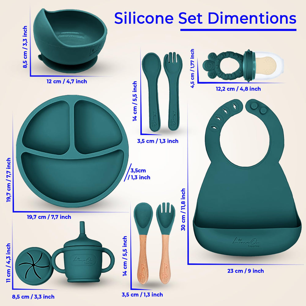 LimeOr Supplies wooden feeding spoon and fork offer durable grip.