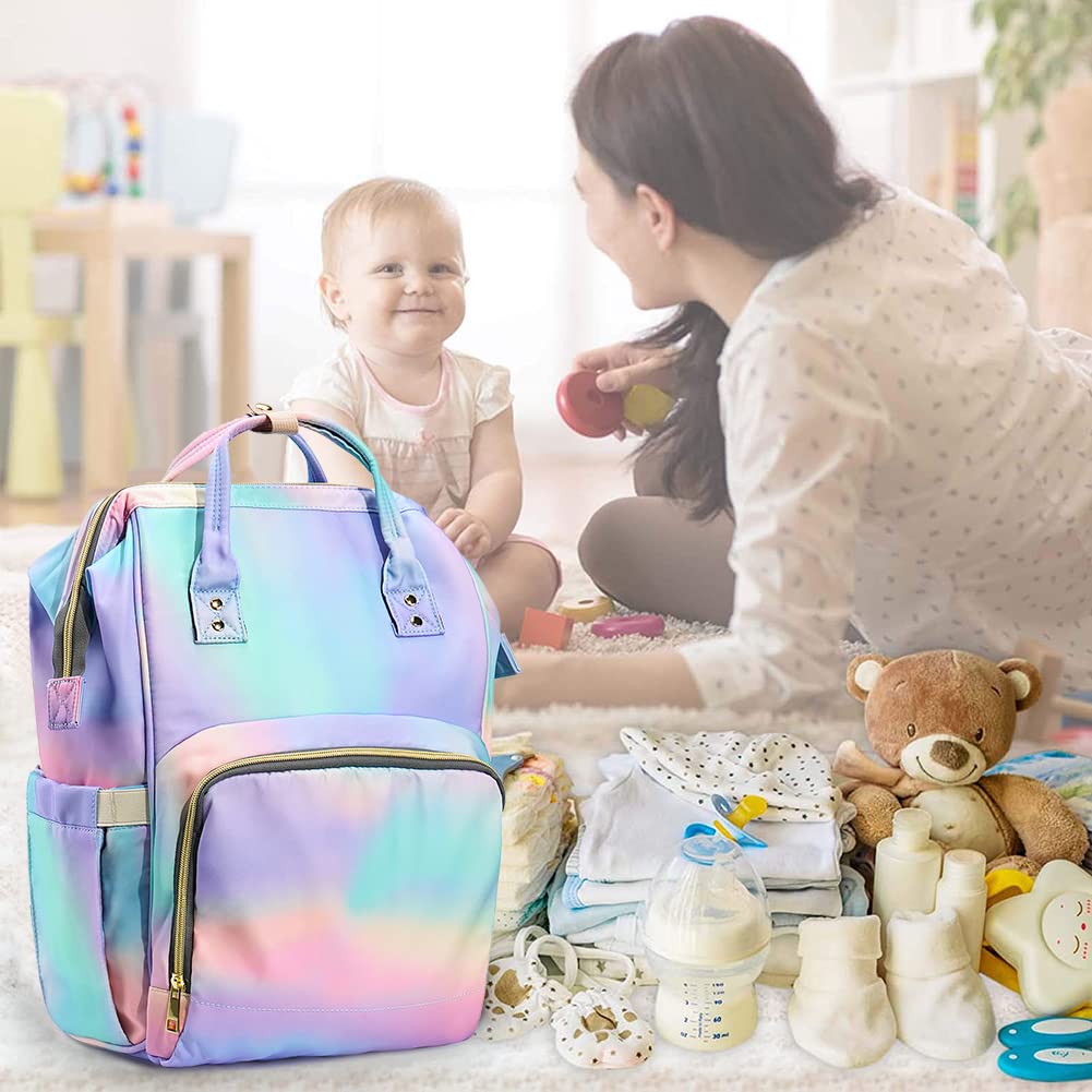 LIMHOO rainbow diaper bag makes a thoughtful baby-shower gift.