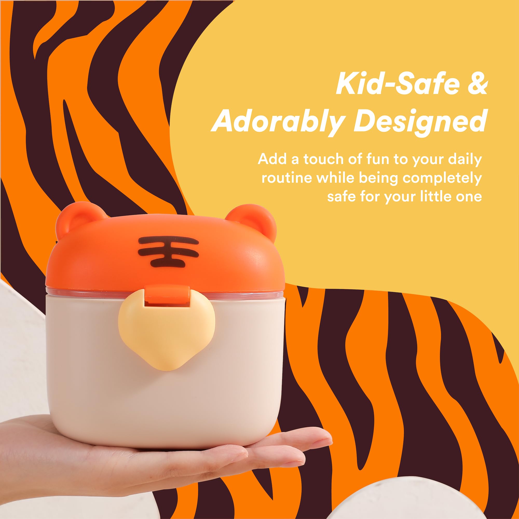 Liname container with strap handle for easy carrying