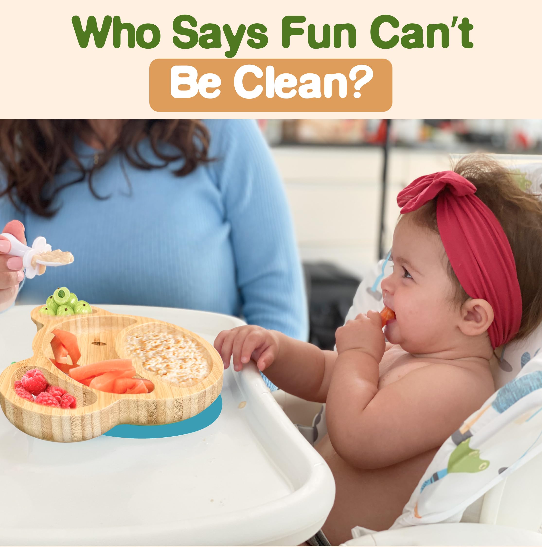 Linda's Essentials bamboo plate BPA-free provides a safe, plastic-free mealtime option.