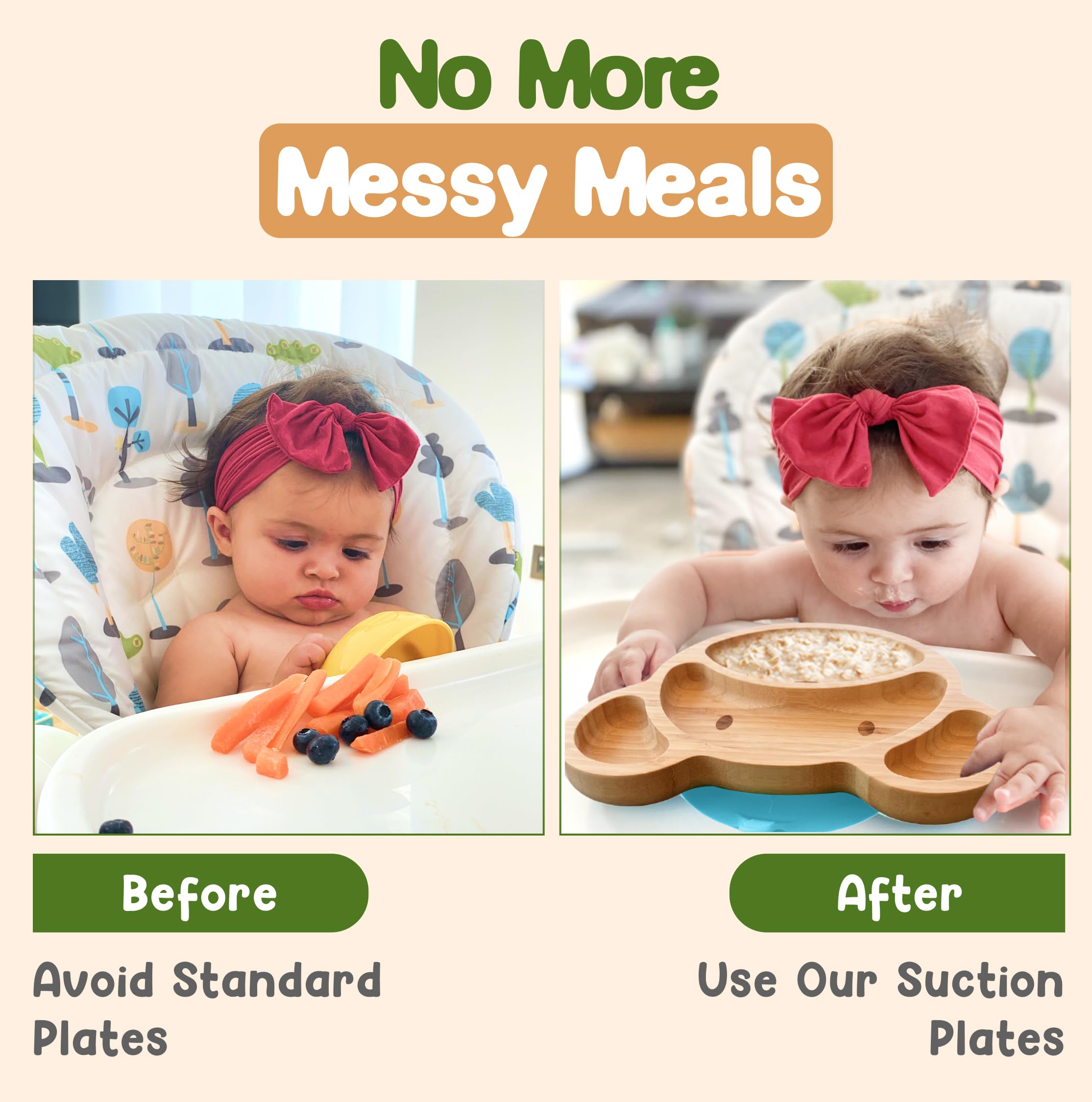 Linda's Essentials bamboo plate durable-mealtime supports everyday use with kids.
