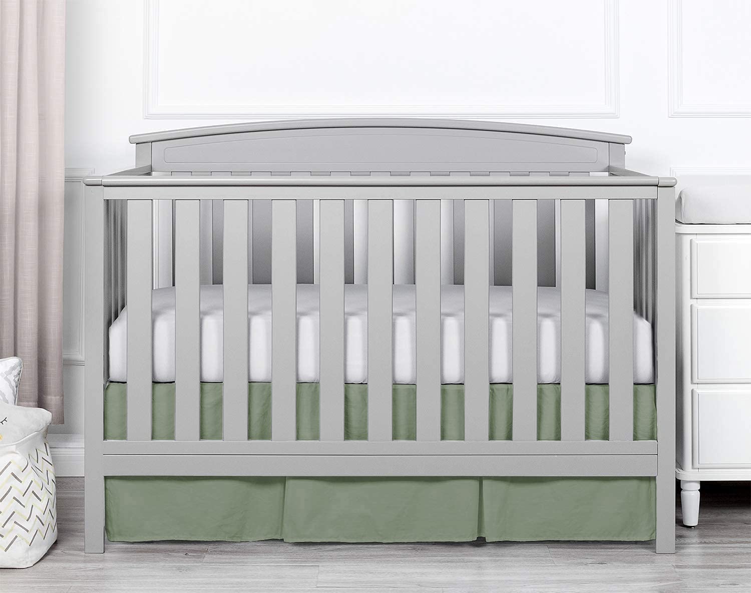 Linens Limited crib skirt gift-ready packaging for baby showers