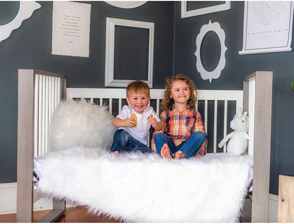 Linens Limited sage solid crib skirt for serene nursery color