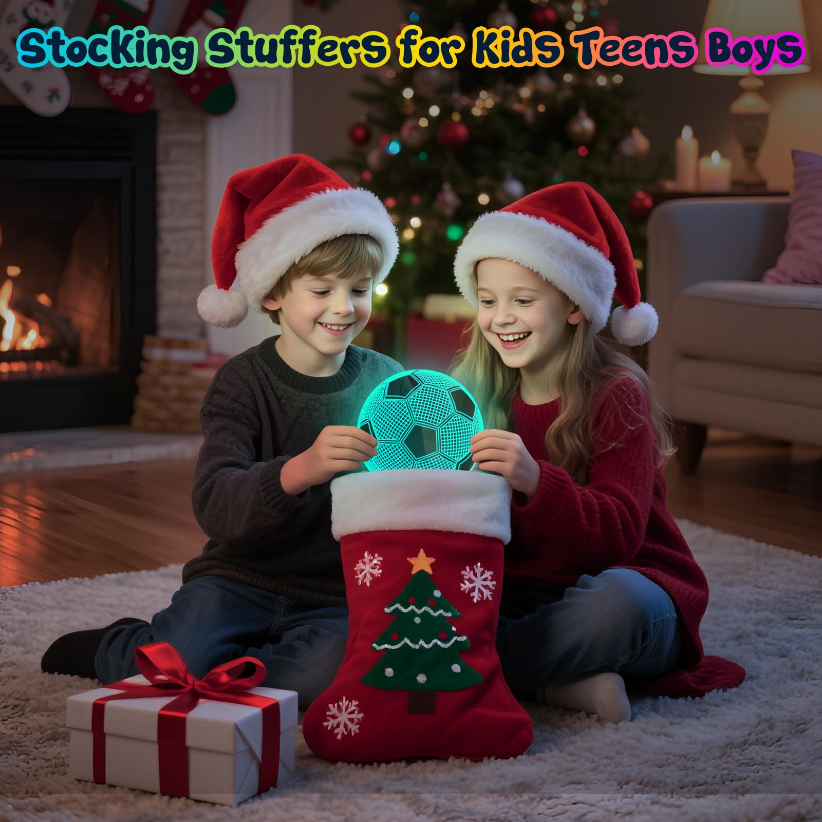Linkax soccer gift 3D visual illusion adds warm room decor