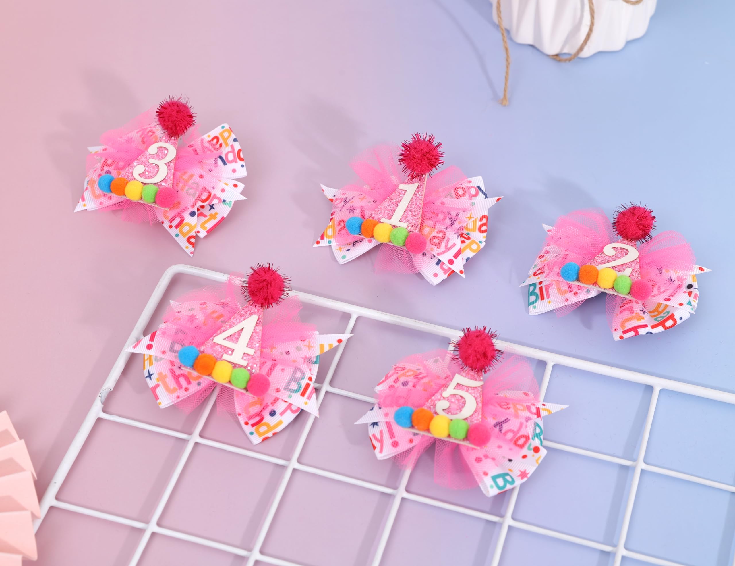 LINLULU baby hair bow on head comfortable felt material for gentle wear