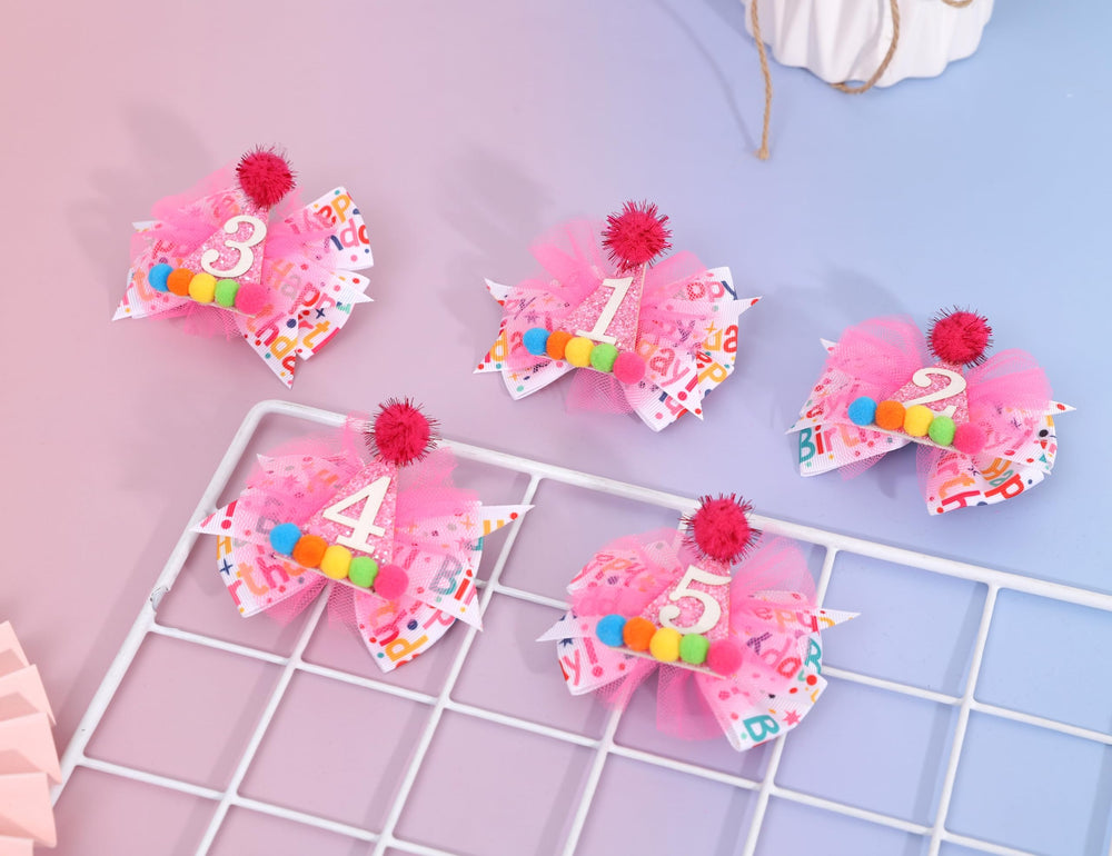 LINLULU baby hair bow on head comfortable felt material for gentle wear