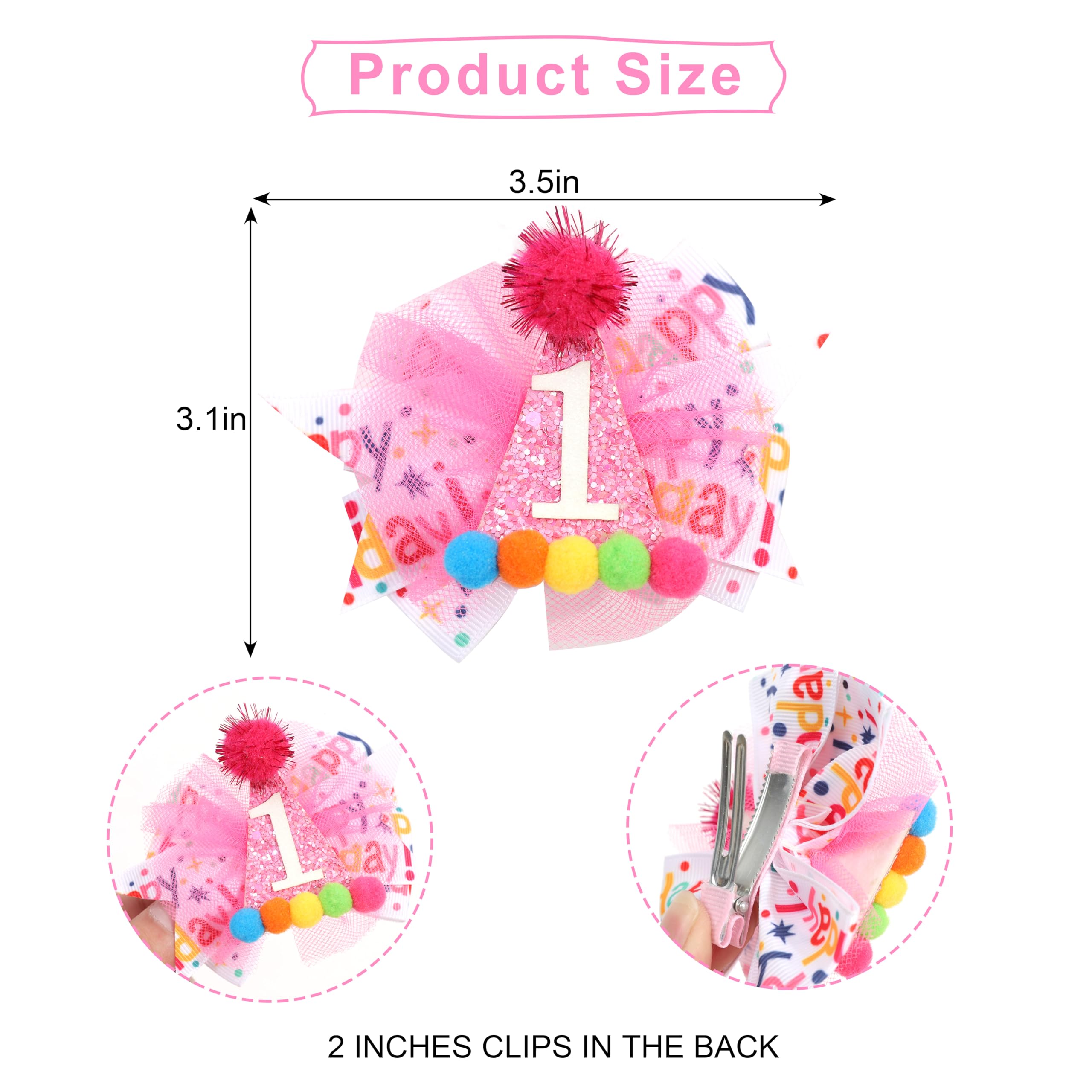 LINLULU hair bow clip closeup secure alligator clip keeps bow in place
