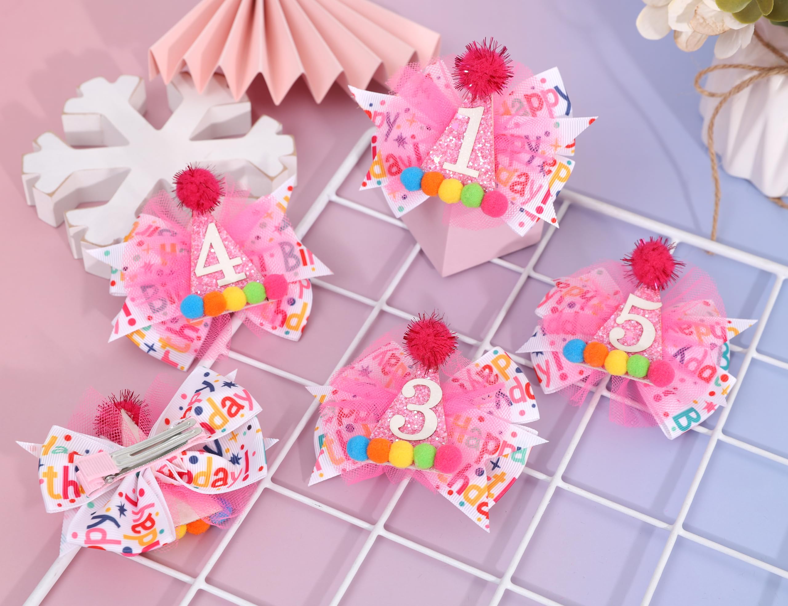 LINLULU hot pink ribbon accents festive details for birthday celebrations