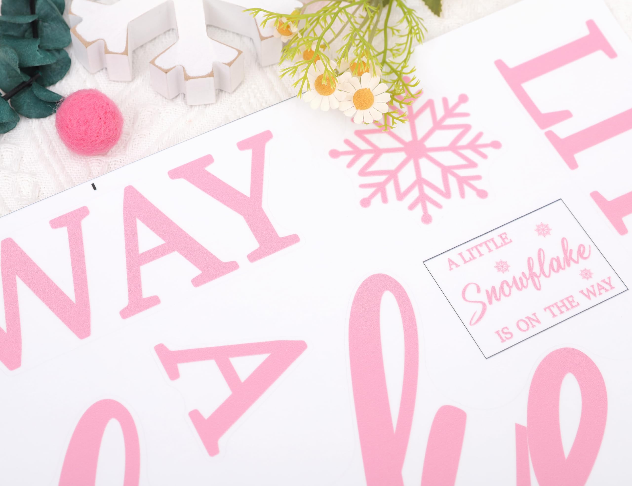 LINLULU Winter-decor-backdrop-snowflake-sign offers a stylish focal point for winter baby showers.