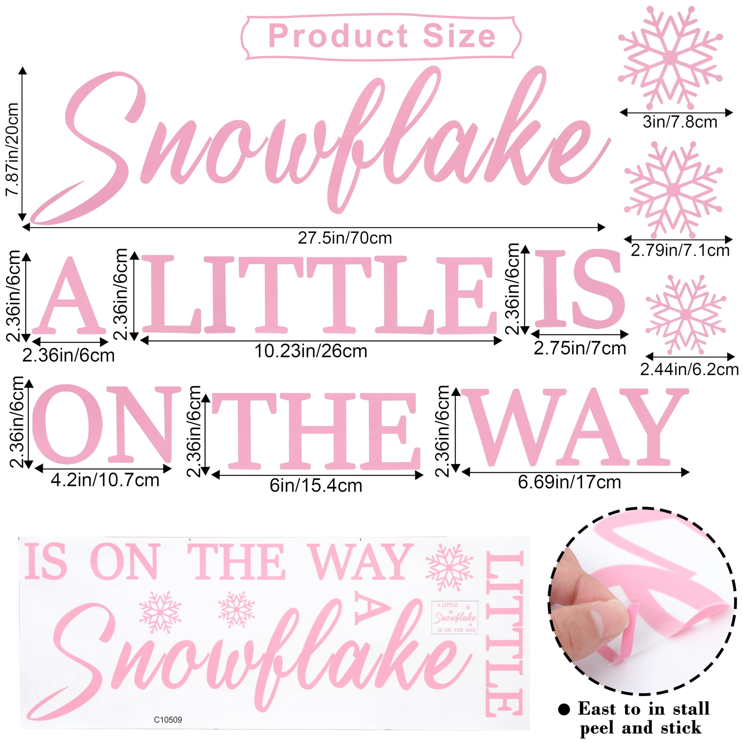 LINLULU Winter-theme decal balloon-arch-backdrop enhances focal points with elegant snowflakes.