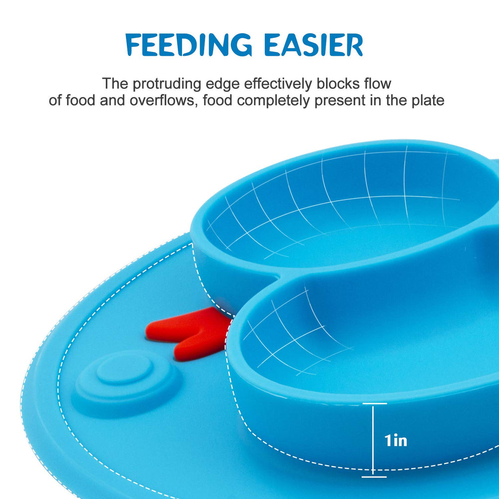 Linowos divided plate easy-clean surface resists stains