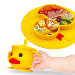 Linowos silicone training cup double-handles help little hands grip securely