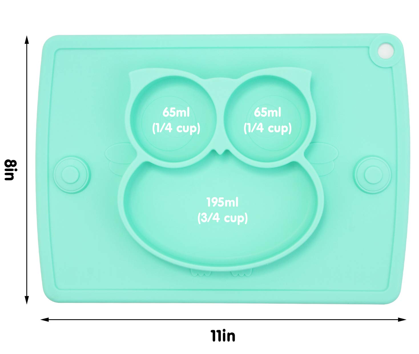 Linowos Stain-resistant Silicone resists staining from colorful foods.