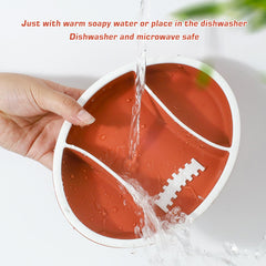 Linowos microwave-safe plate heats meals quickly and evenly.