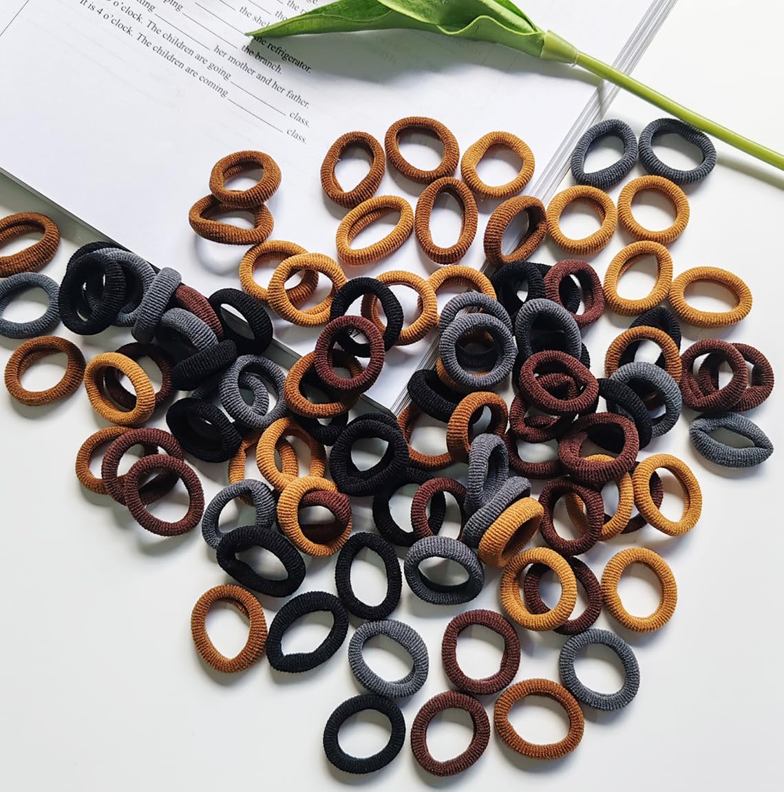 Lintopos baby hair ties diameter width info showing size for toddlers and thin hair.