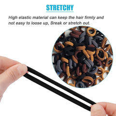 Lintopos baby hair ties elastic stretch demo showcasing secure hold for active kids.