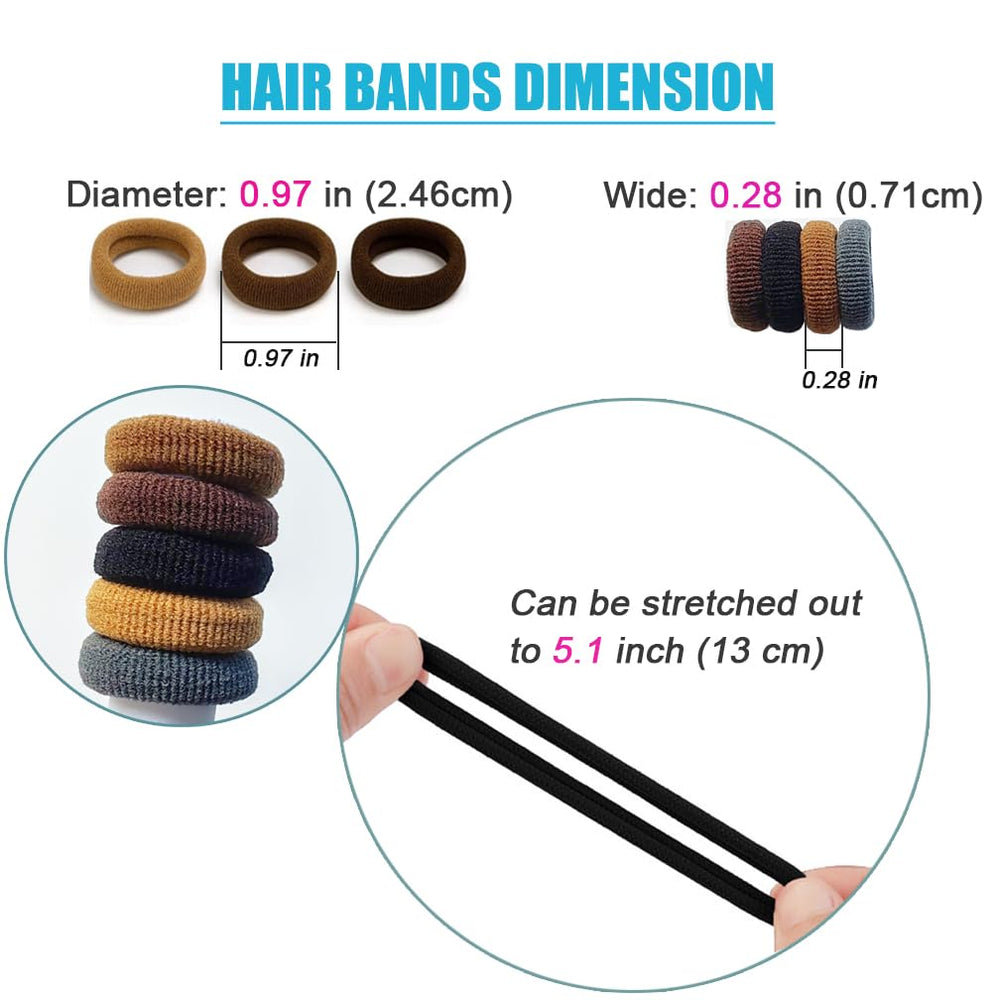 Lintopos baby hair ties kid-ponytail-use image illustrating cute styles and quick styling.