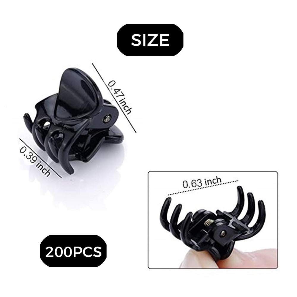 LINYUEARUI small black claw clip closeup with sturdy non-slip grip.