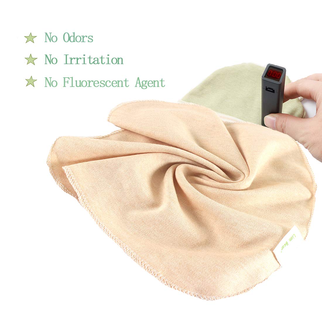 Lion bear hypoallergenic baby washcloth ideal for sensitive skin care