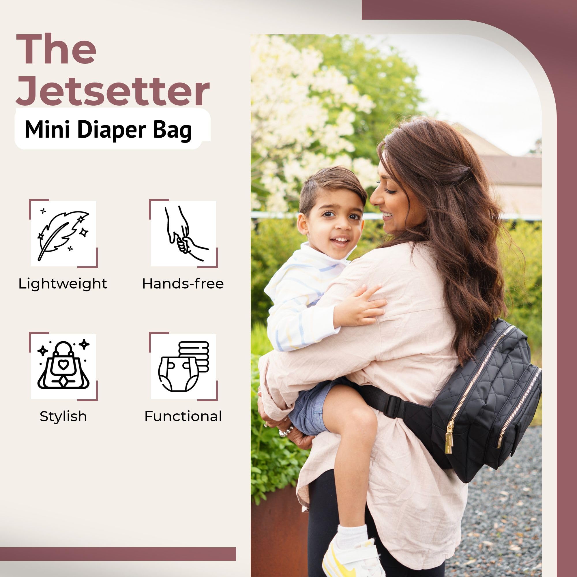 Lion & Light Jetsetter portable changing pad for quick diaper changes on the go.